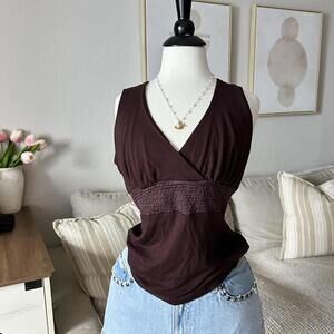 Bebe vintage Deep Plum brown Wrap Tank